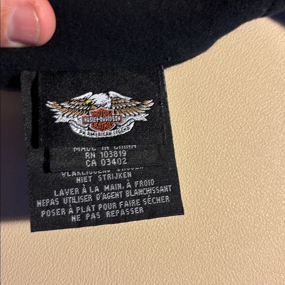 Harley-Davidson Black Skull Cap Lrg - Picture 3 of 7